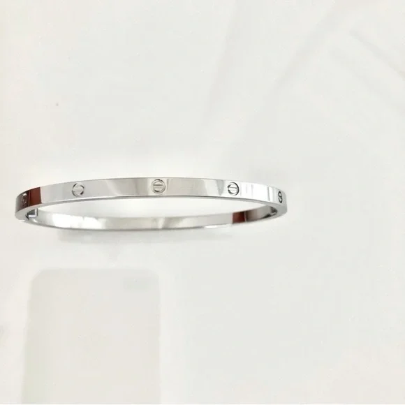 NEW Small Model Screw Cuff Bangle Love Bracelet with Screwdriver in Silver - Picture 6 of 14
